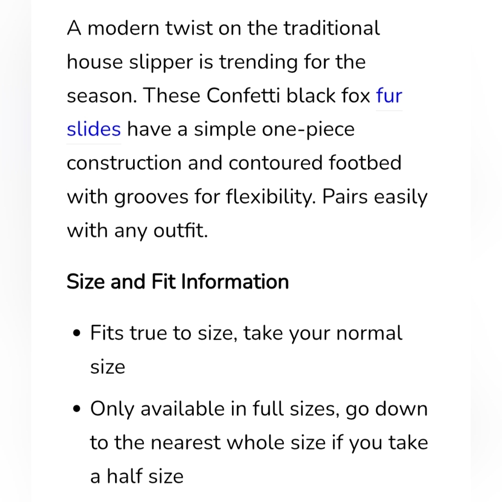 Euc Confetti 🖤 Thick Luxurious Genuine Fox Fur Slide Sandals 9 - Picture 2 of 5